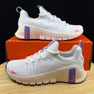 Nike Free Metcon 6 White Hot Lava Violet FJ7126-114 Size 6 Women’s Sneaker